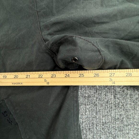 Barbour Rain Parka Heritage Brand Waxed Jacket Women Blue Hooded Size 6 US - Picture 8 of 16